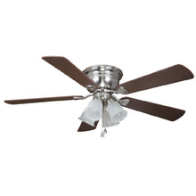 Load image into Gallery viewer, Harbor Breeze 40706 Centreville 52&quot; Brushed Nickel Flush Mount Ceiling Fan

