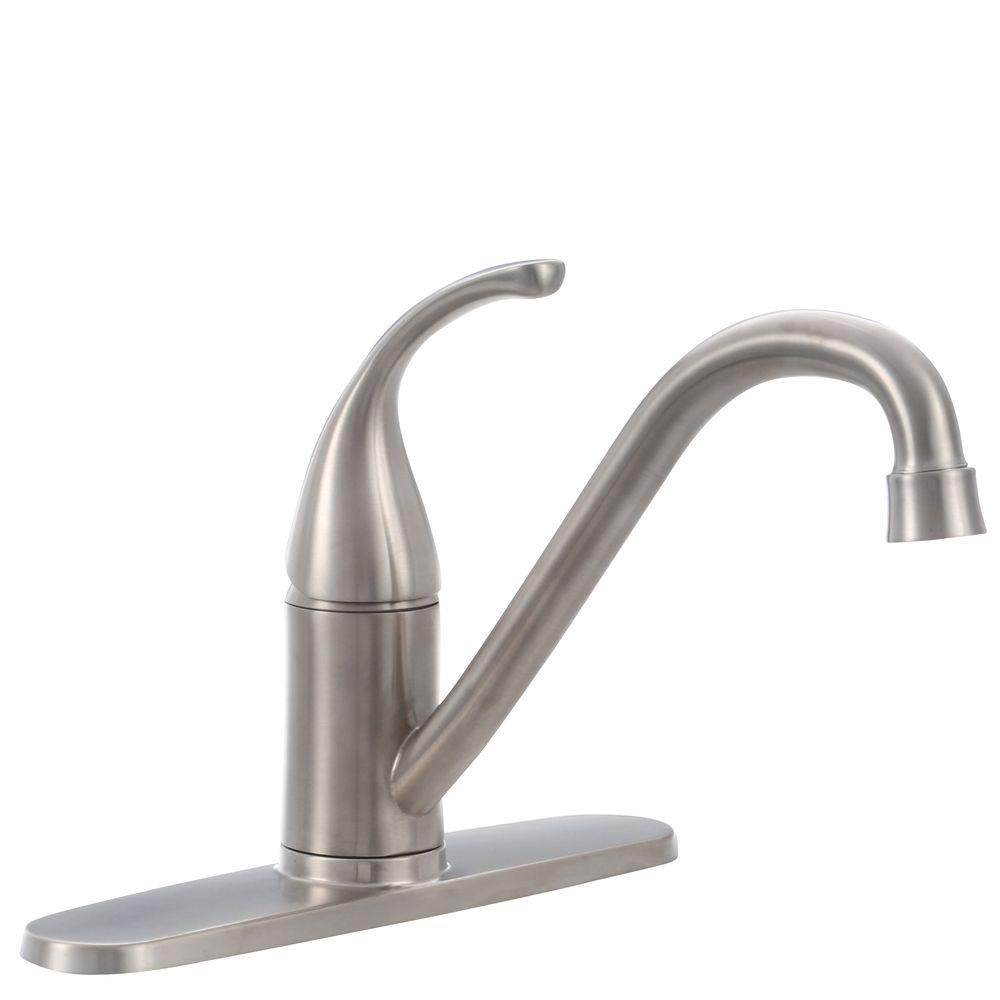 Glacier Bay 67559-0008D2 Builders 1-Handle Standard Faucet Stainless Steel