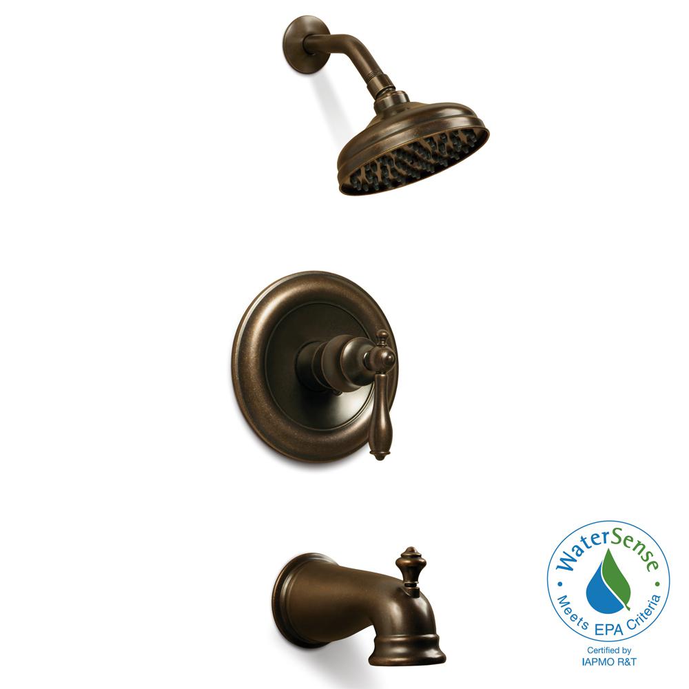 Glacier Bay 874W-1096H Estates WaterSense 1-Handle Tub & Shower Faucet Bronze