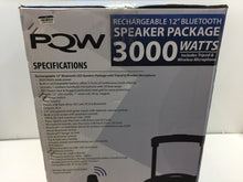 Load image into Gallery viewer, Technical Pro PQW12PKG Rechargeable 12&quot; 3000W Bluetooth LED Speaker Package
