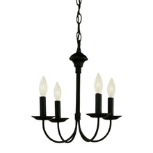 Load image into Gallery viewer, Trans Globe Lighting Cabernet Collection 4-Light Black Chandelier 9014BK
