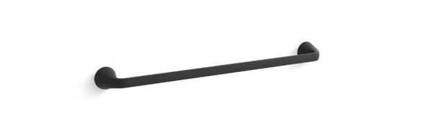 Kohler Cursiva 24 in. Towel Bar in Matte Black K-R26686-BL