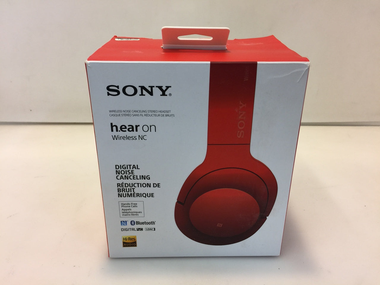 Noise Cancelling Sony Earphones Red Sony MDR100ABN On Wireless