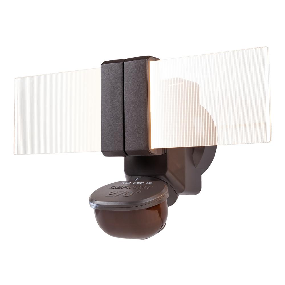 Defiant 270 Degree Bronze Motion Outdoor Integrated LED Flood Light CD-5909-BZ