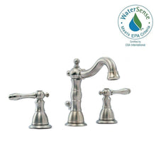 Load image into Gallery viewer, Glacier Bay 67277W-8004 Lyndhurst 8&quot; Widespread High-Arc Bath Faucet, Nickel
