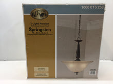 Load image into Gallery viewer, Hampton Bay Springston 3-Light Oil Rubbed Bronze Pendant 1000016258
