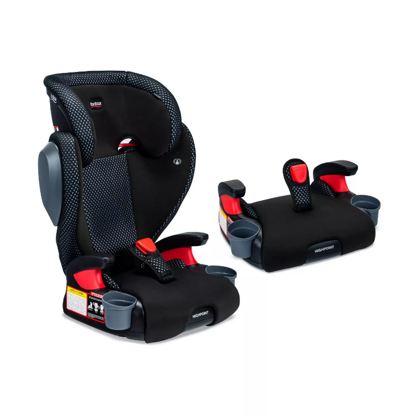 Britax Highpoint 2-Stage Belt-Positioning Cool Flow Booster Car Seat - Gray