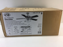 Load image into Gallery viewer, Hampton Bay AM212-BN Glendale 42&quot; LED Brushed Nickel Ceiling Fan 1002275335

