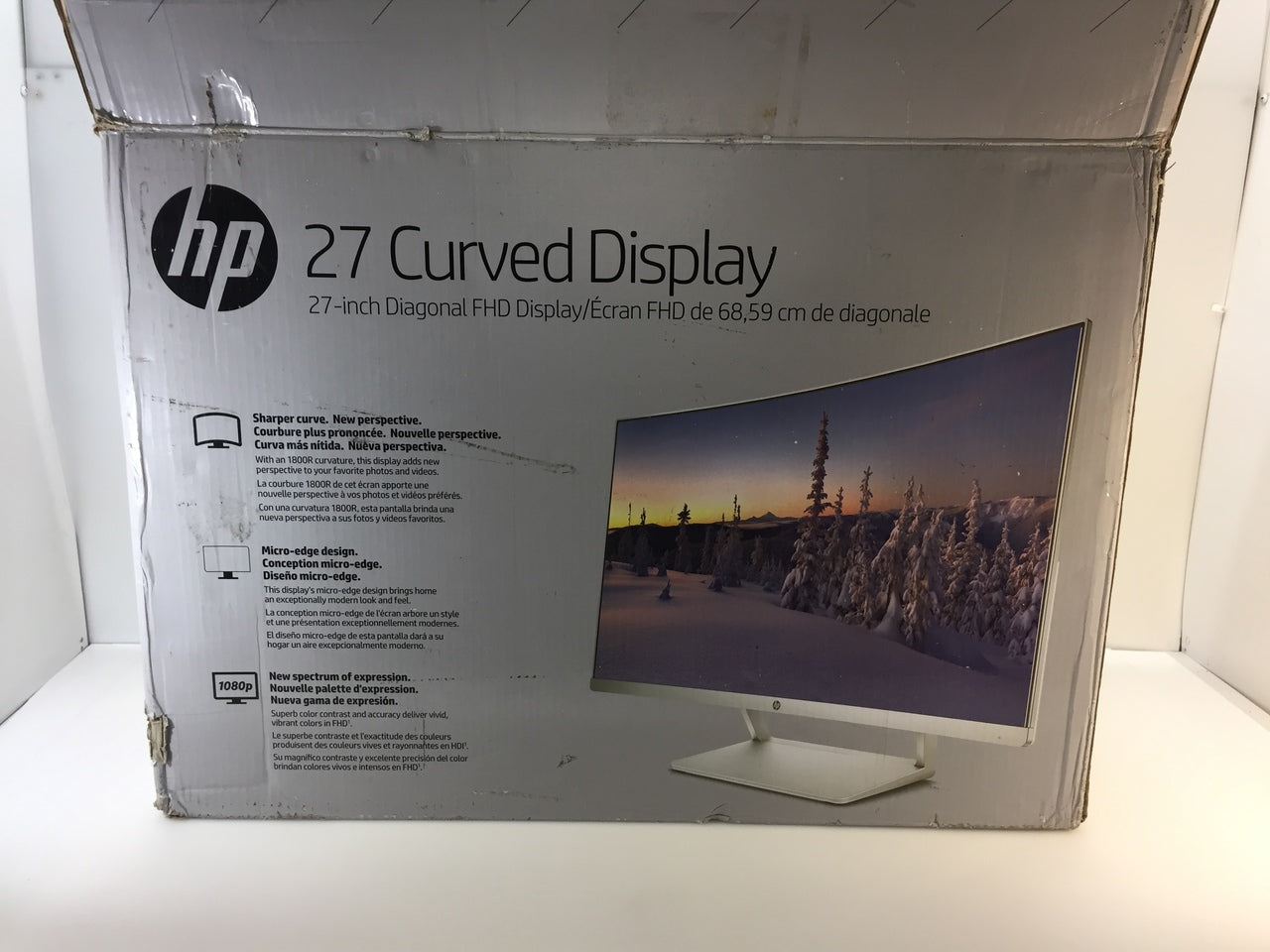 HEWLETT PACKARD HP 27 Curved Display - 27 pouces - Fiche technique