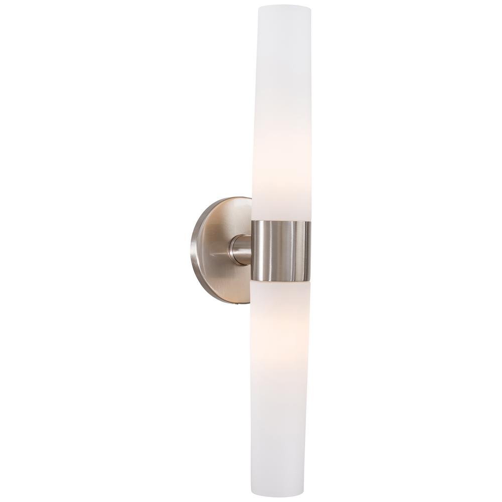 George Kovacs Saber 2-Light Brushed Nickel Wall Sconce P5042-084