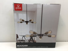 Load image into Gallery viewer, Globe Electric Beaugard 5-Light Matte Black Chandelier 65834
