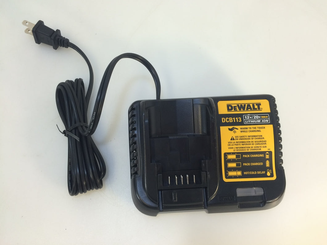 Dewalt DCB113 12V and 20V Li-Ion MAX Battery Charger