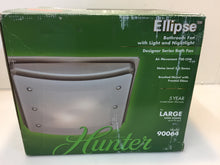 Load image into Gallery viewer, Hunter 90064 Ellipse Decorative 100 CFM Ceiling Bathroom Exhaust Fan
