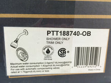 Load image into Gallery viewer, Peerless PTT188740-OB Single-Handle Shower Faucet Trim Kit, Oil Rubbed Bronze
