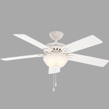 Load image into Gallery viewer, Hunter 53059 Astoria 52&quot; Indoor White Ceiling Fan with Light Kit

