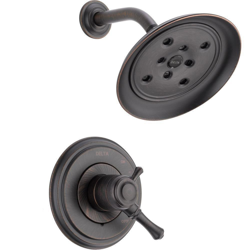 Delta T17297-RB Cassidy 1-Handle Shower Only Faucet Trim Kit, Venetian Bronze