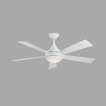 Load image into Gallery viewer, HDC YG533-SST-GLWH Hanlon 52&quot; Stainless Steel White Ceiling Fan 1001681744
