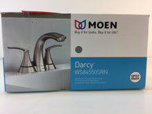 Load image into Gallery viewer, MOEN WS84550SRN Darcy 4&quot; Centerset Bathroom Faucet Spot Resist Brushed Nickel
