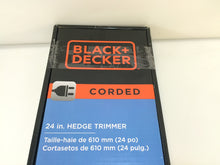 Load image into Gallery viewer, BLACK+DECKER HH2455 24&quot; 3.3-Amp Corded Electric Hedge Hog Trimmer
