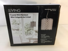 Load image into Gallery viewer, Decor Living 104328-15 1-Light Crystal and Chrome Chandelier
