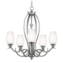 Load image into Gallery viewer, Feiss F3002/5HTSL Standish 5-Light Heritage Silver Single Tier Chandelier
