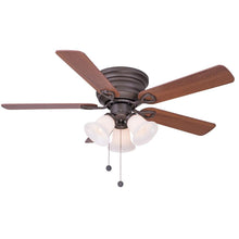 Load image into Gallery viewer, Clarkston 44&quot; Oil Rubbed Bronze Ceiling Fan w/ Light Kit CF544H-PEH 1001238144
