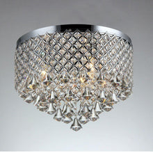 Load image into Gallery viewer, Trey X66113 3-Light Chrome Indoor Crystal Flush Mount
