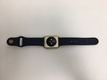 Load image into Gallery viewer, Apple Watch Series 1 WR-IPX7 42mm Gold Aluminum Case Midnight Blue Sport Band
