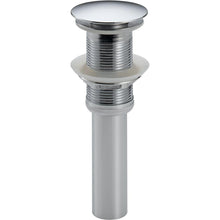 Load image into Gallery viewer, Delta 72172 Push Pop-Up Drain Assembly in Chrome with Less Overflow Holes

