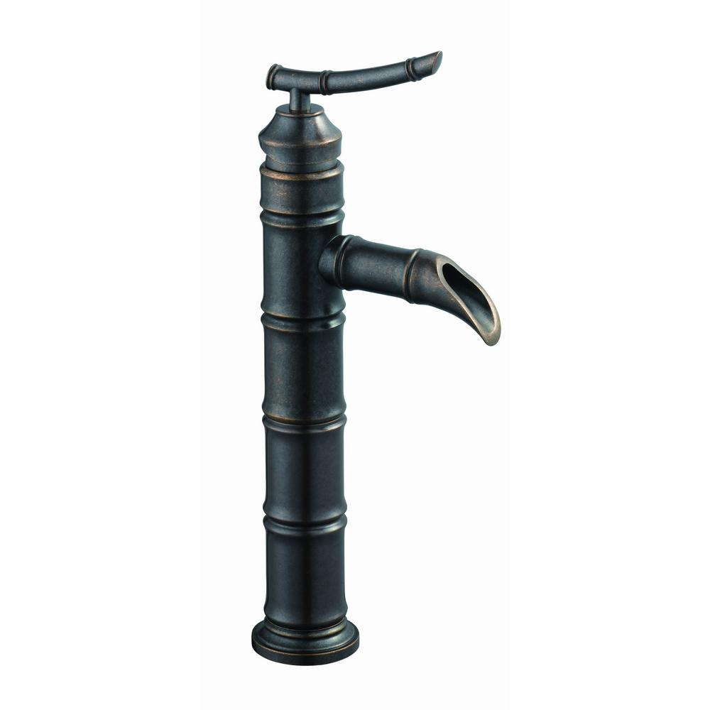 Pegasus 67109W-7096H Bamboo Vessel Bathroom Faucet in Heritage Bronze