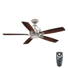 Load image into Gallery viewer, Home Decorators AM319-BN Bordere 56&quot; LED Brushed Nickel Ceiling Fan 688761
