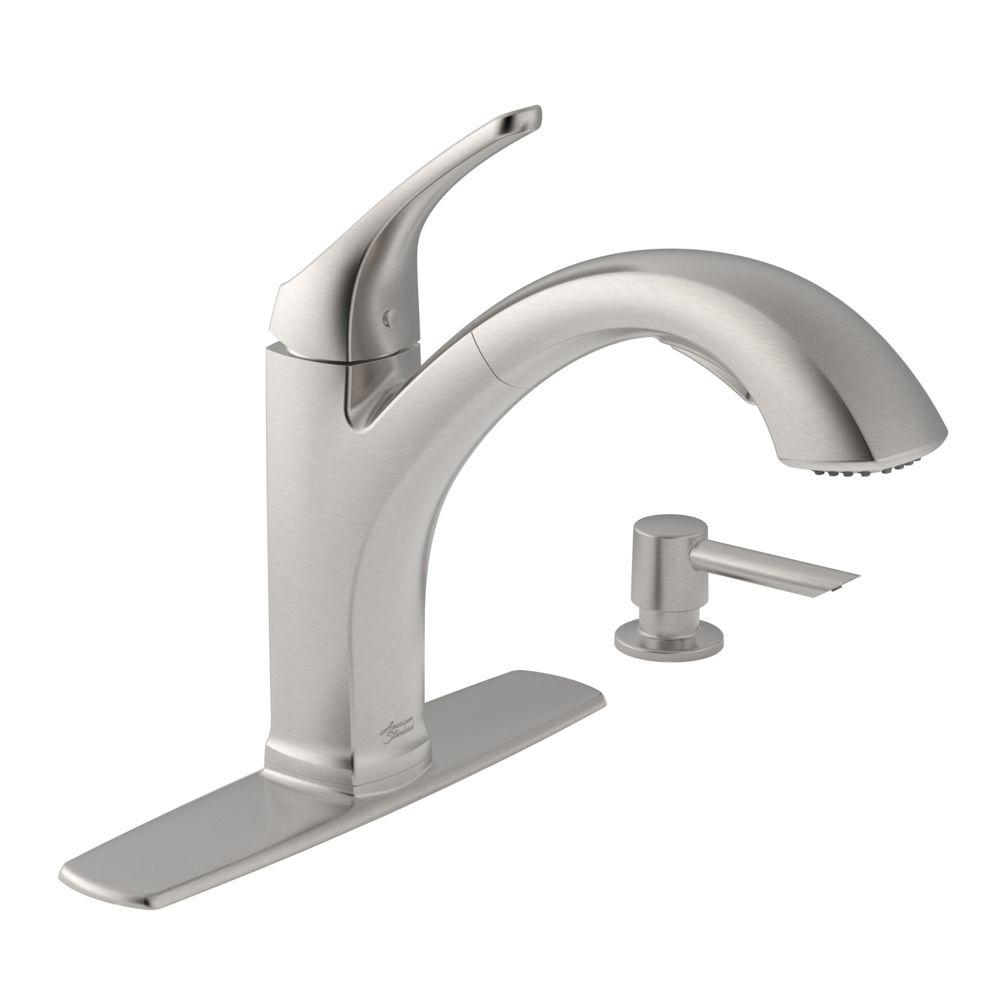 American Standard 4145SSF Barton Pull-Out Kitchen Faucet Stainless Steel
