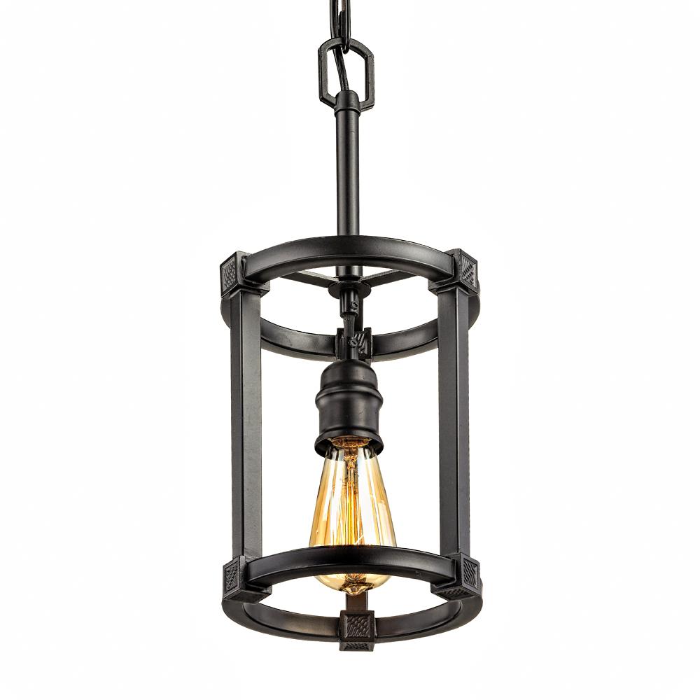 Home Decorators HD-1260-I Romaro Row 1-Light Aged Bronze Pendant 1001789665