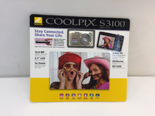 Load image into Gallery viewer, Nikon CoolPix S3100 2.7&quot; LCD 14MP 5x Optical Zoom Nikkor Lens Digital Camera
