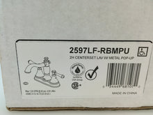 Load image into Gallery viewer, Delta 2597LF-RBMPU Cassidy 4&quot; Centerset 2-Handle Bath Faucet Venetian Bronze
