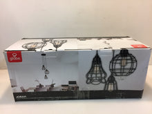 Load image into Gallery viewer, Globe Electric 65624 Jorah 3-Light Oil-Rubbed Bronze Cage Cluster Pendant
