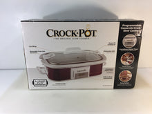 Load image into Gallery viewer, Crock-Pot SCCPCCP350-CR 3.5 Qt. Programmable Crock Slow Cooker in Cranberry
