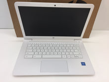 Load image into Gallery viewer, Hp Chromebook 14-ca030nr 14&quot; Intel Celeron N3350 1.1GHz 4GB 16GB eMMC White
