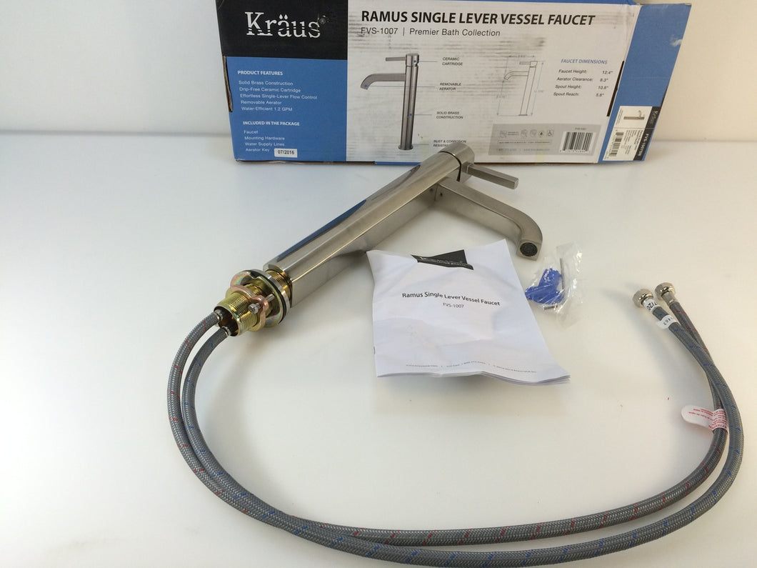 Kraus FVS-1007CH Ramus Single Lever Vessel Bathroom Faucet Chrome