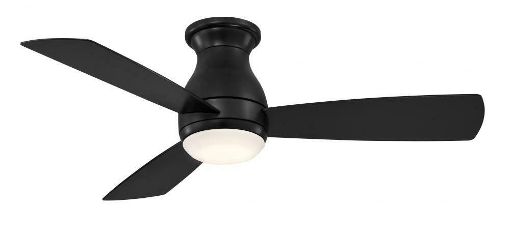 Fanimation Hugh 44 in. LED Indoor/Outdoor Black Ceiling Fan FPS8332BBLW