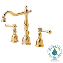 Load image into Gallery viewer, Danze D304057PBV Opulence 8&quot; Widespread 2-Handle Bathroom Faucet Polished Brass

