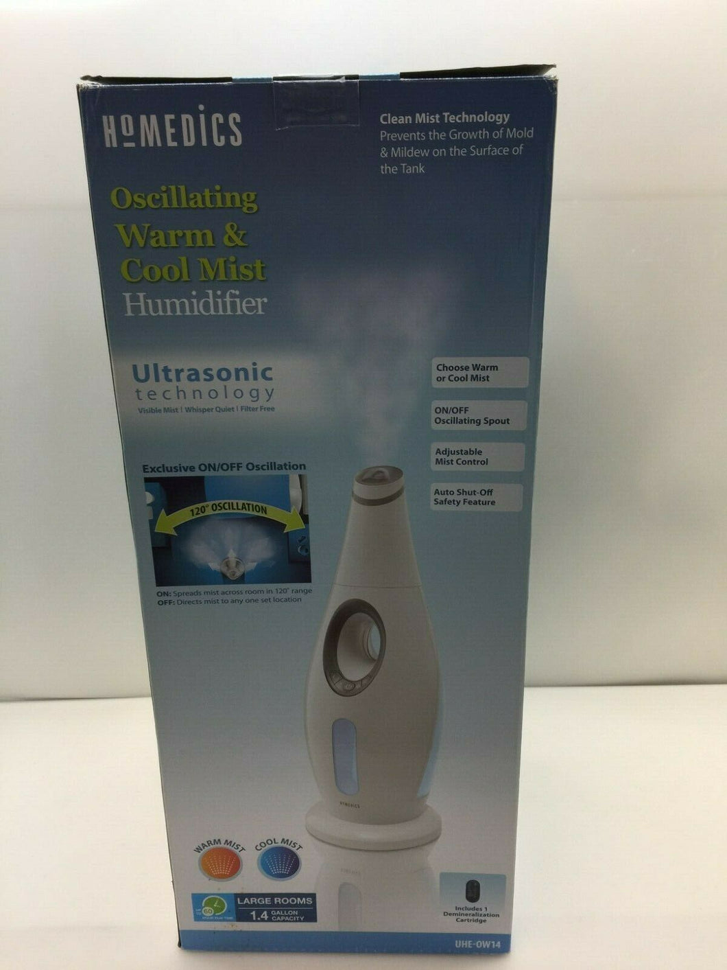 HoMedics UHE-OW14C Ultrasonic Humidifier
