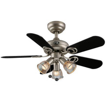 Load image into Gallery viewer, Hampton Bay San Marino 36 in. Brushed Steel Ceiling Fan 666834
