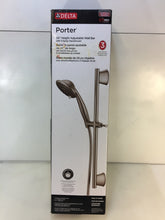 Load image into Gallery viewer, Delta 75806SN Porter 3-Spray Wall Bar Shower Kit in SpotShield Brushed Nickel
