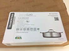 Load image into Gallery viewer, Tramontina 80116/015DS Gourmet Tri-Ply Clad 5 Qt. Covered Braiser
