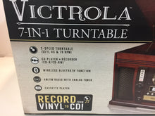 Load image into Gallery viewer, Victrola VTA-750B Nostalgic Aviator Wood 7-in-1 Bluetooth Turntable Mahogany
