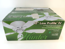 Load image into Gallery viewer, Hunter 51059 Low Profile 42&quot; Indoor Snow White Ceiling Fan

