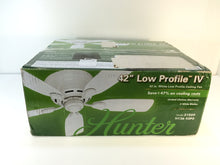 Load image into Gallery viewer, Hunter 51059 Low Profile 42&quot; Indoor Snow White Ceiling Fan
