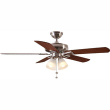 Load image into Gallery viewer, Hampton Bay 51091 Lyndhurst 52 in. LED Brushed Nickel Ceiling Fan 850193
