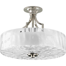 Load image into Gallery viewer, Progress Lighting P3434-104 Caress 2-Light Polished Nickel Semi-Flushmount
